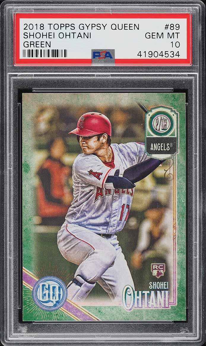 2018 Topps Gypsy Queen Green Shohei Ohtani ROOKIE #89 PSA 10 GEM MINT