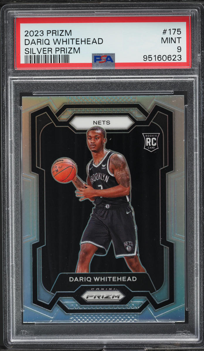 2023 Panini Prizm Silver Dariq Whitehead ROOKIE #175 PSA 9 MINT