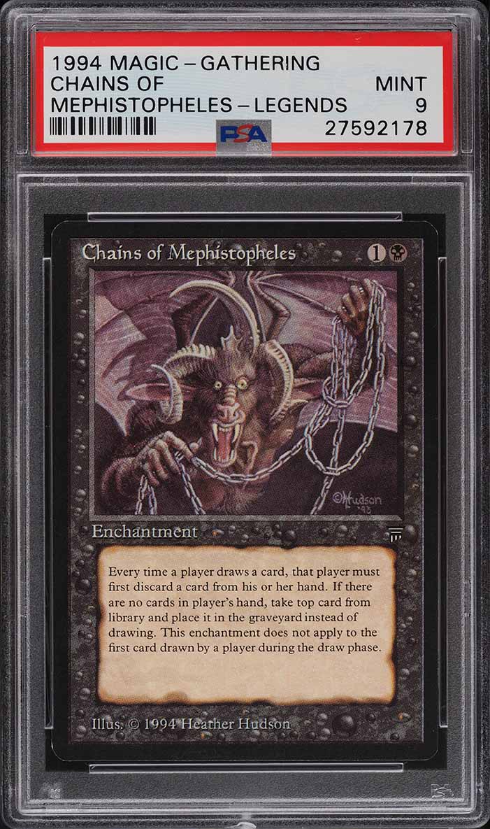 1994 Magic The Gathering MTG Legends Chains Of Mephistopheles PSA 9 MINT