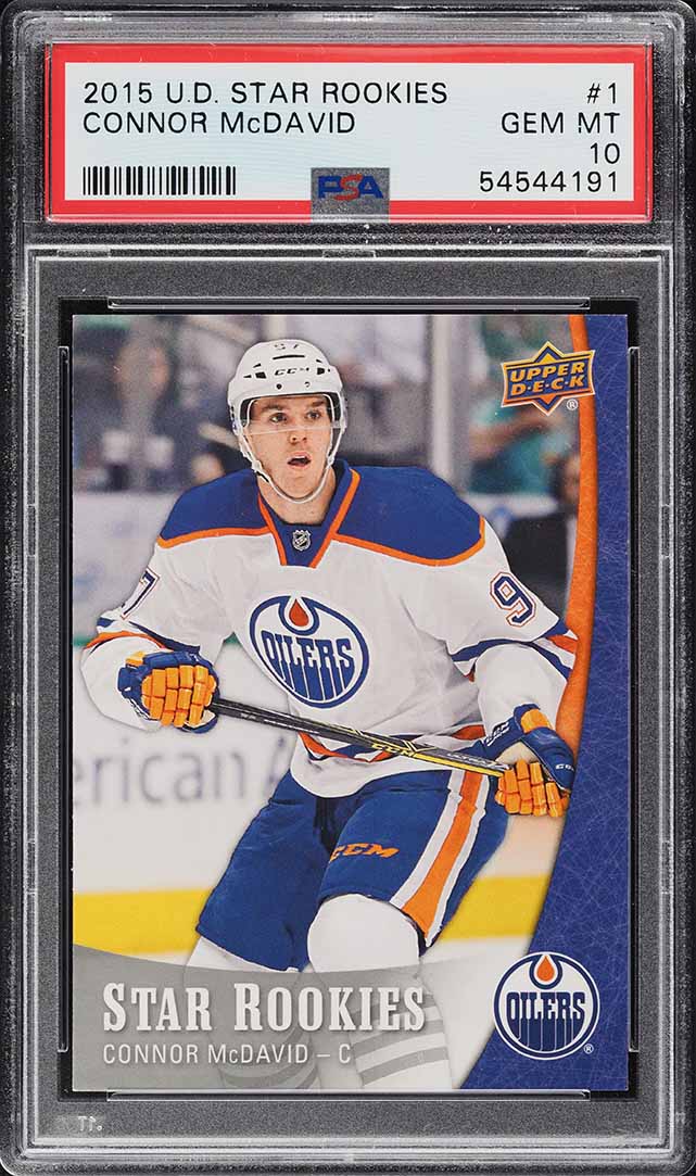 2015 Upper Deck Star Rookies Connor McDavid ROOKIE #1 PSA 10 GEM MINT