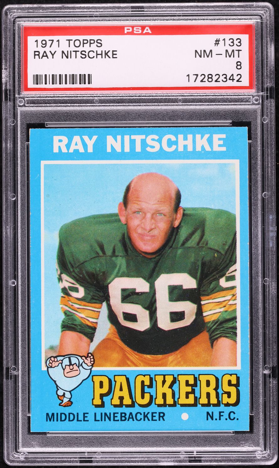 1971 Topps Football Ray Nitschke #133 PSA 8 NM-MT