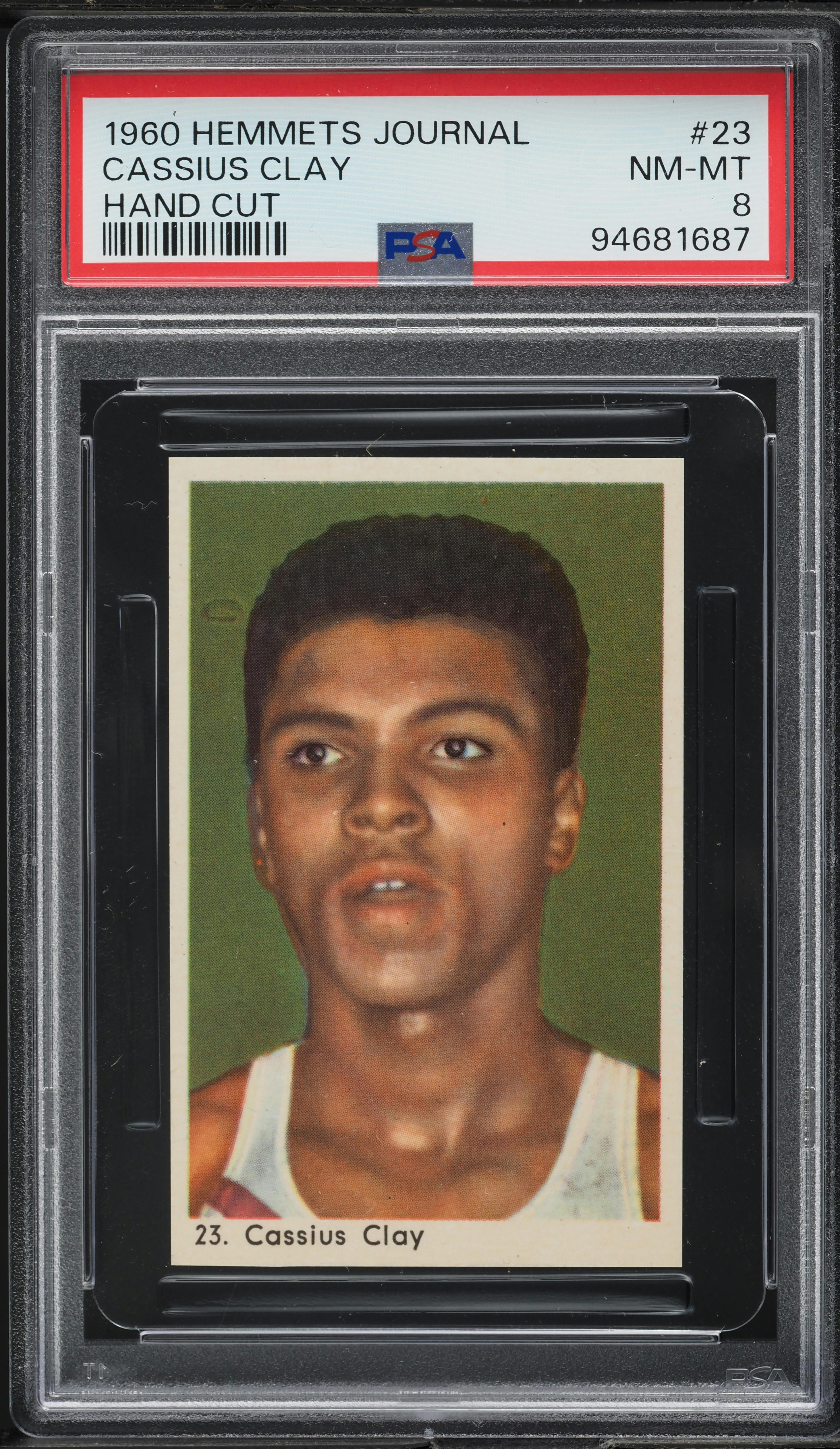 1960 Hemmets Journal Boxing Cassius Clay Muhammad Ali ROOKIE #23 PSA 8 NM-MT