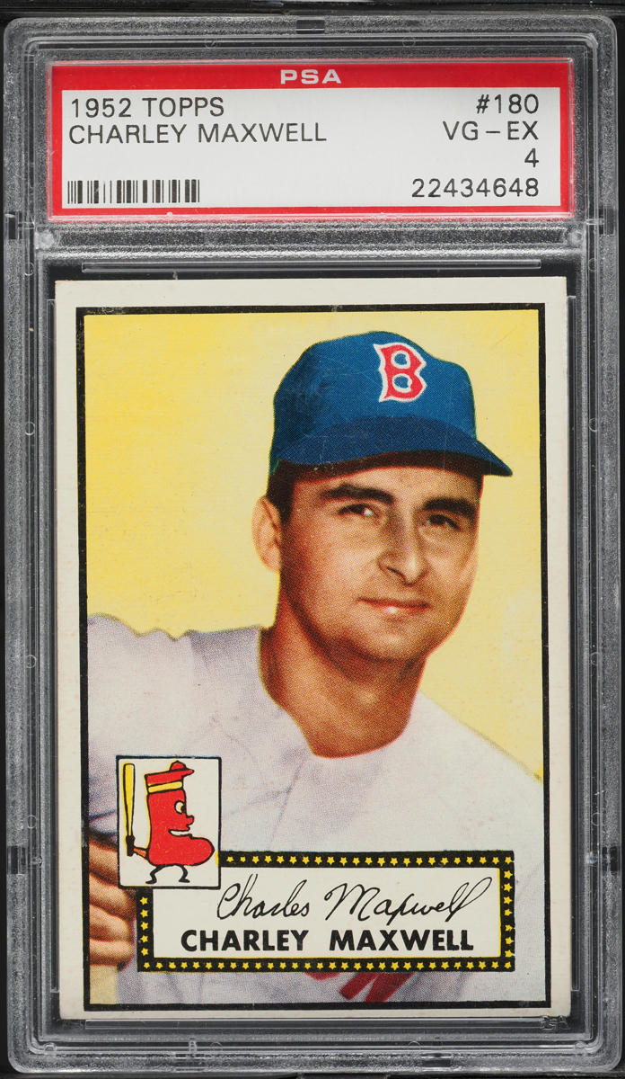 1952 Topps Charley Maxwell #180 PSA 4 VGEX