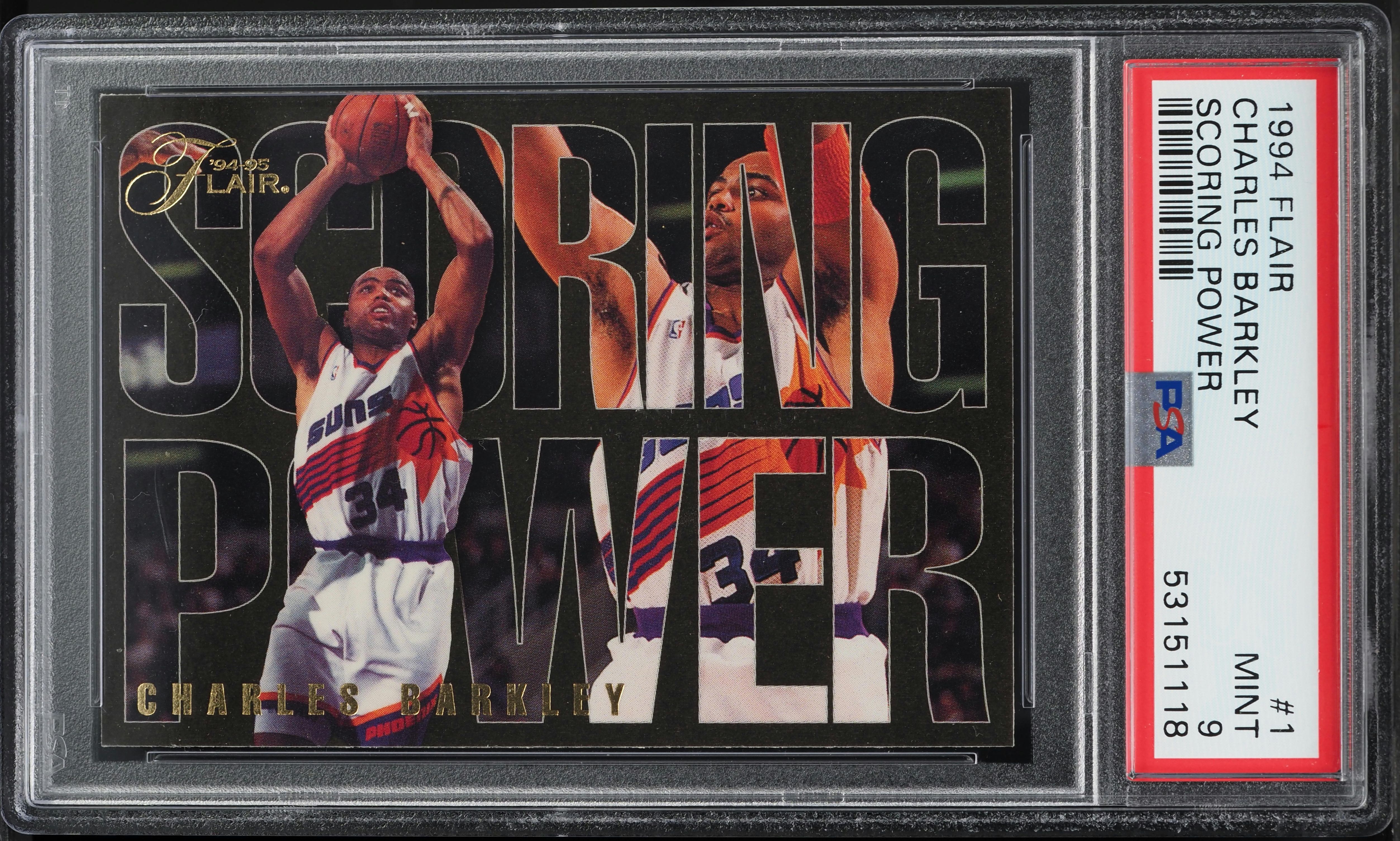 1994 Flair Scoring Power Charles Barkley #1 PSA 9 MINT