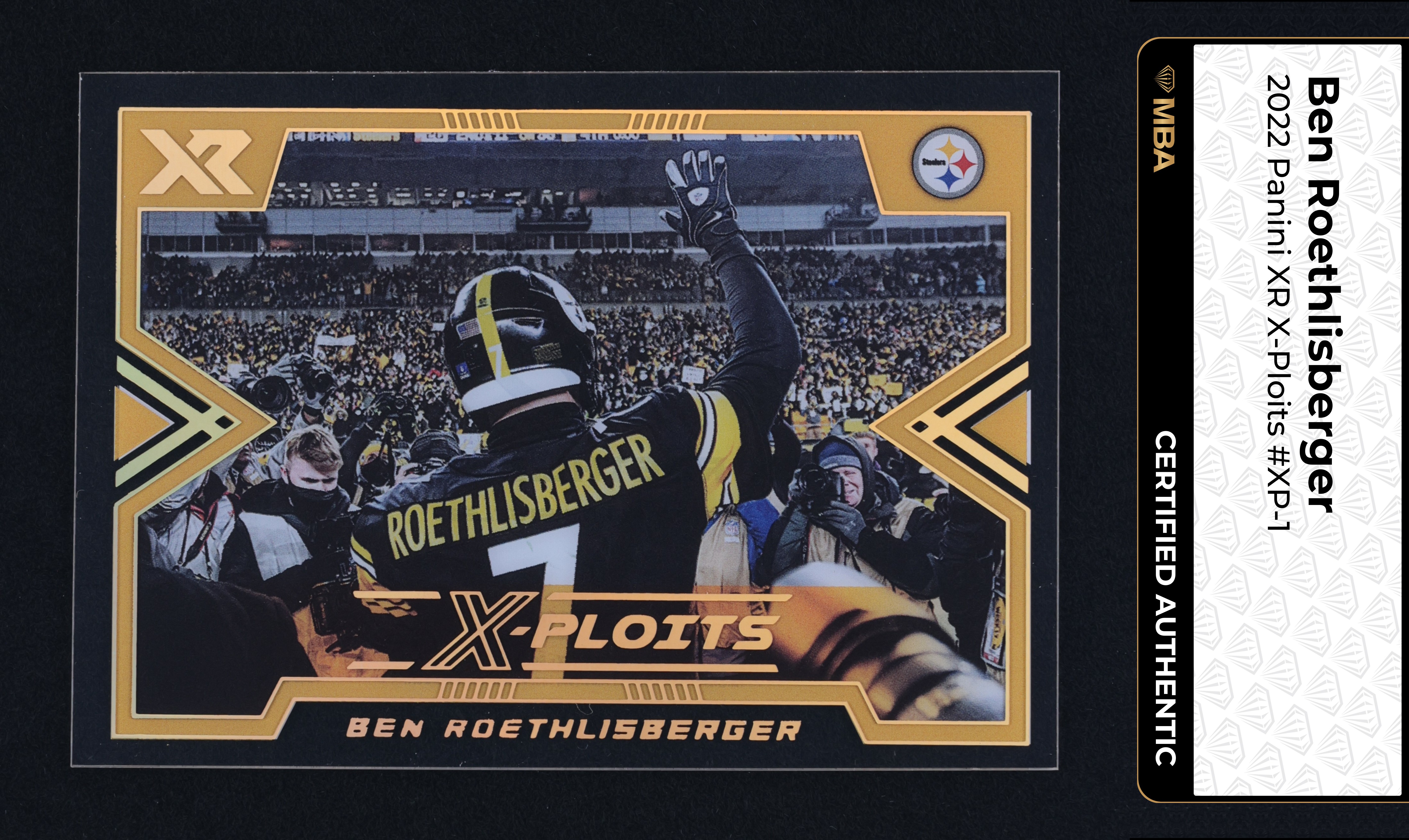 2022 Panini XR X-Ploits Ben Roethlisberger #XP-1 MBA AUTH