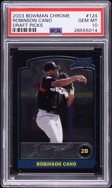 2003 Bowman Chrome Draft Picks Robinson Cano ROOKIE #BDP124 PSA 10 GEM MINT