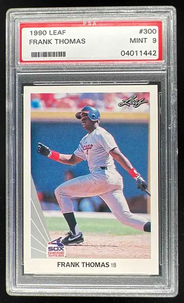 1990 Leaf #300 Frank Thomas RC PSA 9
