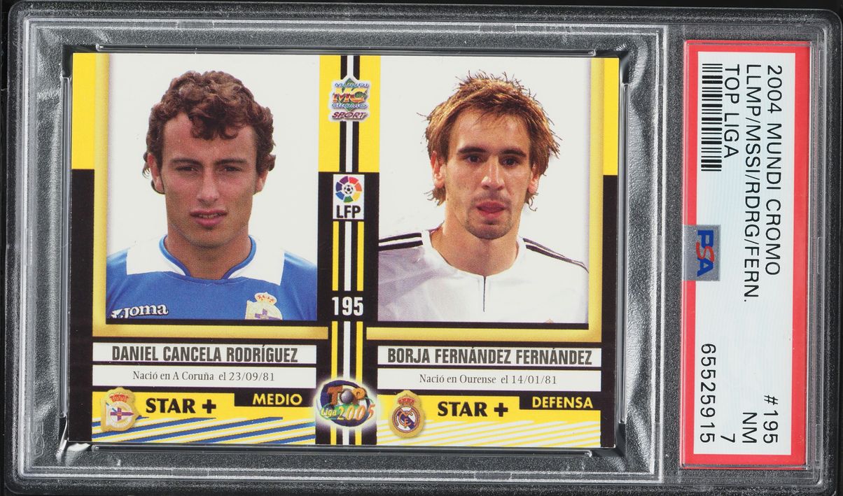 2004 Mundi Cromo Top Liga Lionel Messi ROOKIE #195 PSA 7 NRMT