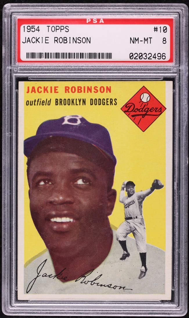 1954 Topps Jackie Robinson #10 PSA 8 NM-MT
