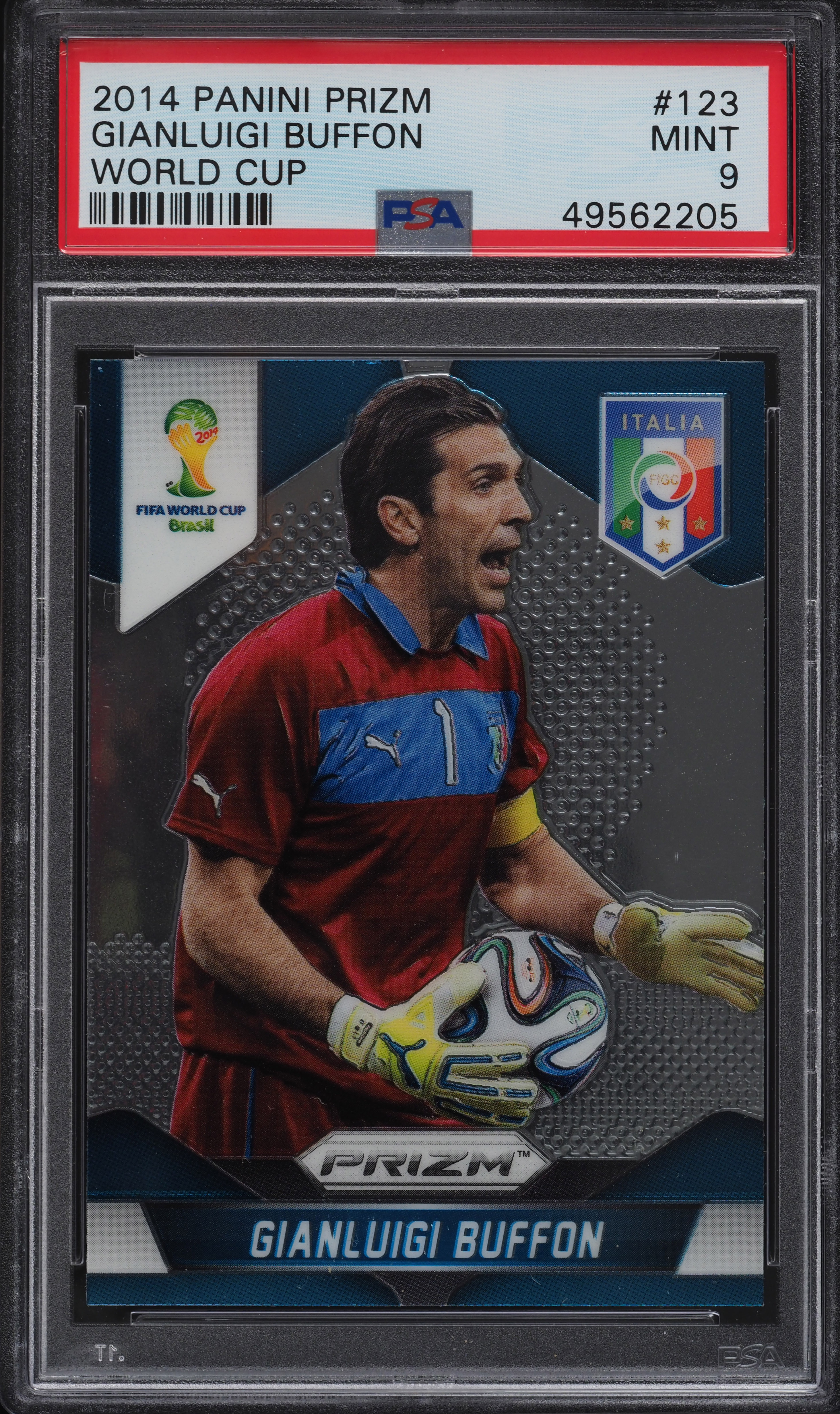 2014 Panini Prizm World Cup Gianluigi Buffon #123 PSA 9 MINT