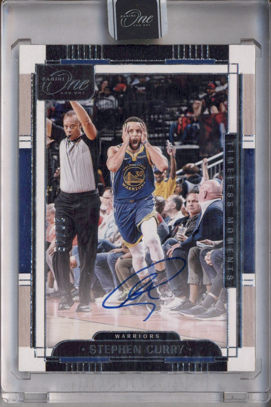 2023-24 Panini One and One Timeless Moments Autograph Stephen Curry Auto /49