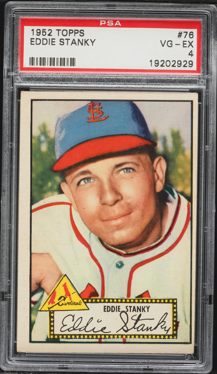 1952 Topps Eddie Stanky #76 PSA 4 VGEX