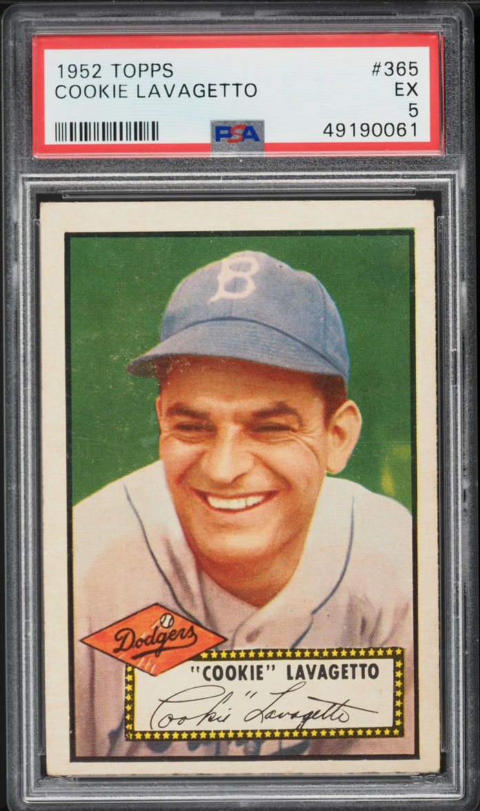 1952 Topps Cookie Lavagetto #365 PSA 5 EX