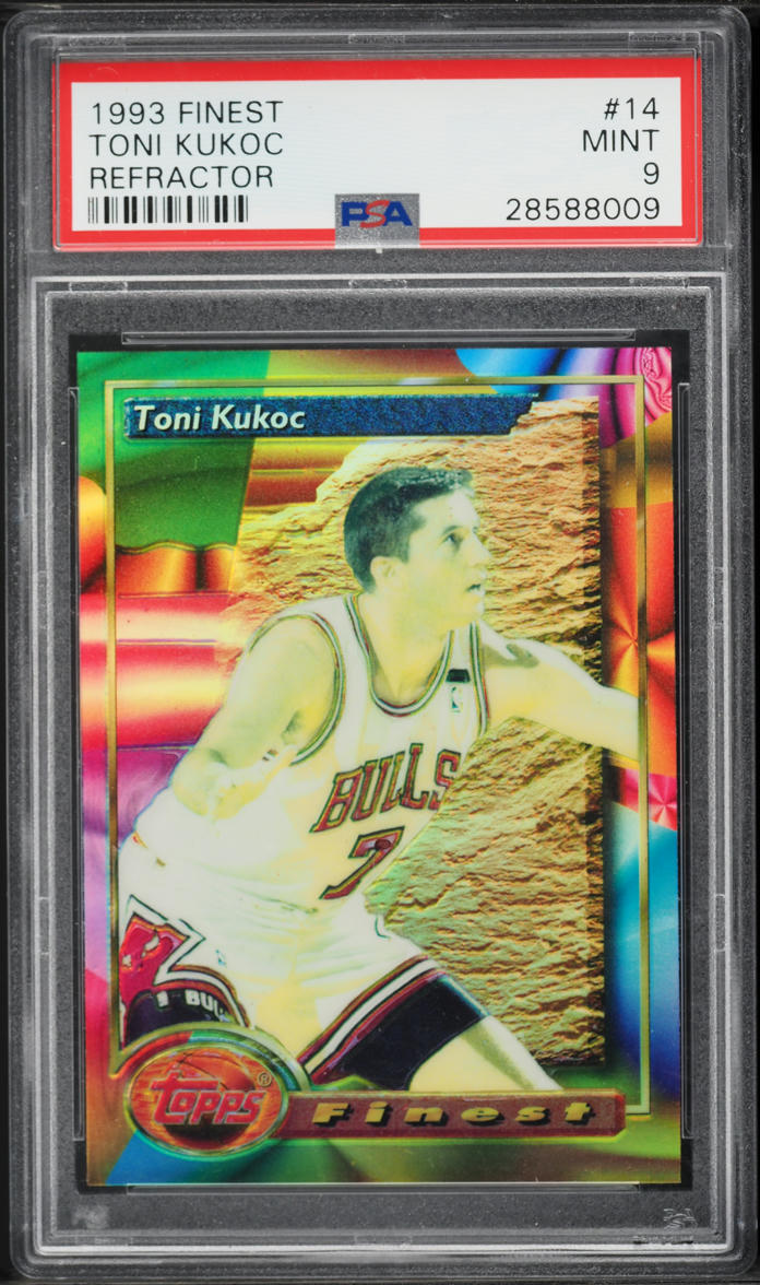 1993 Finest Refractor Toni Kukoc ROOKIE #14 PSA 9 MINT