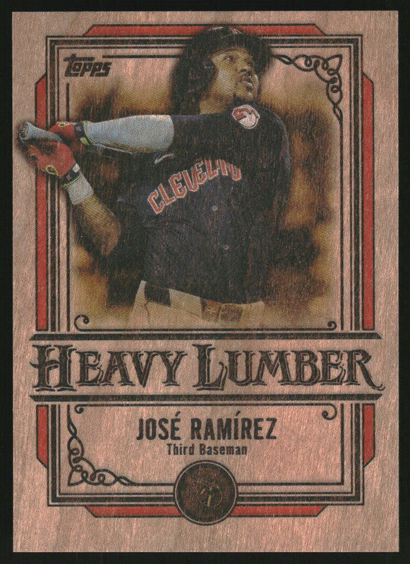 2025 Topps Heavy Lumber #HL-42 Jose Ramirez