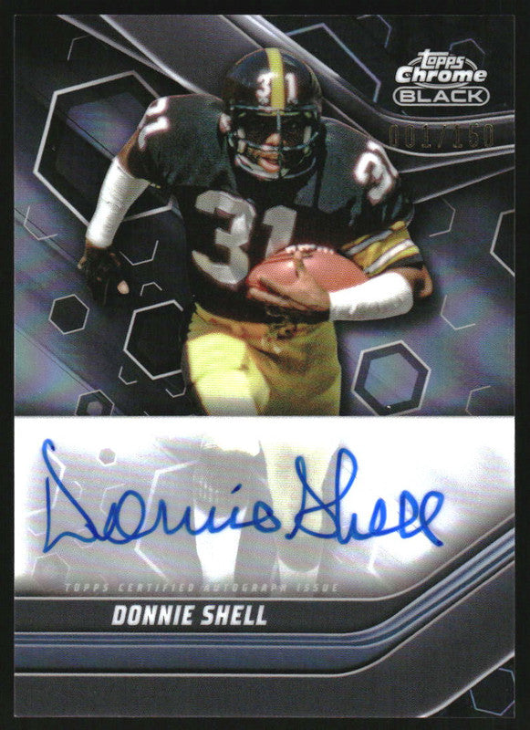 2023 Topps Composite Chrome Black Autographs Refractor Donnie Shell Auto /150
