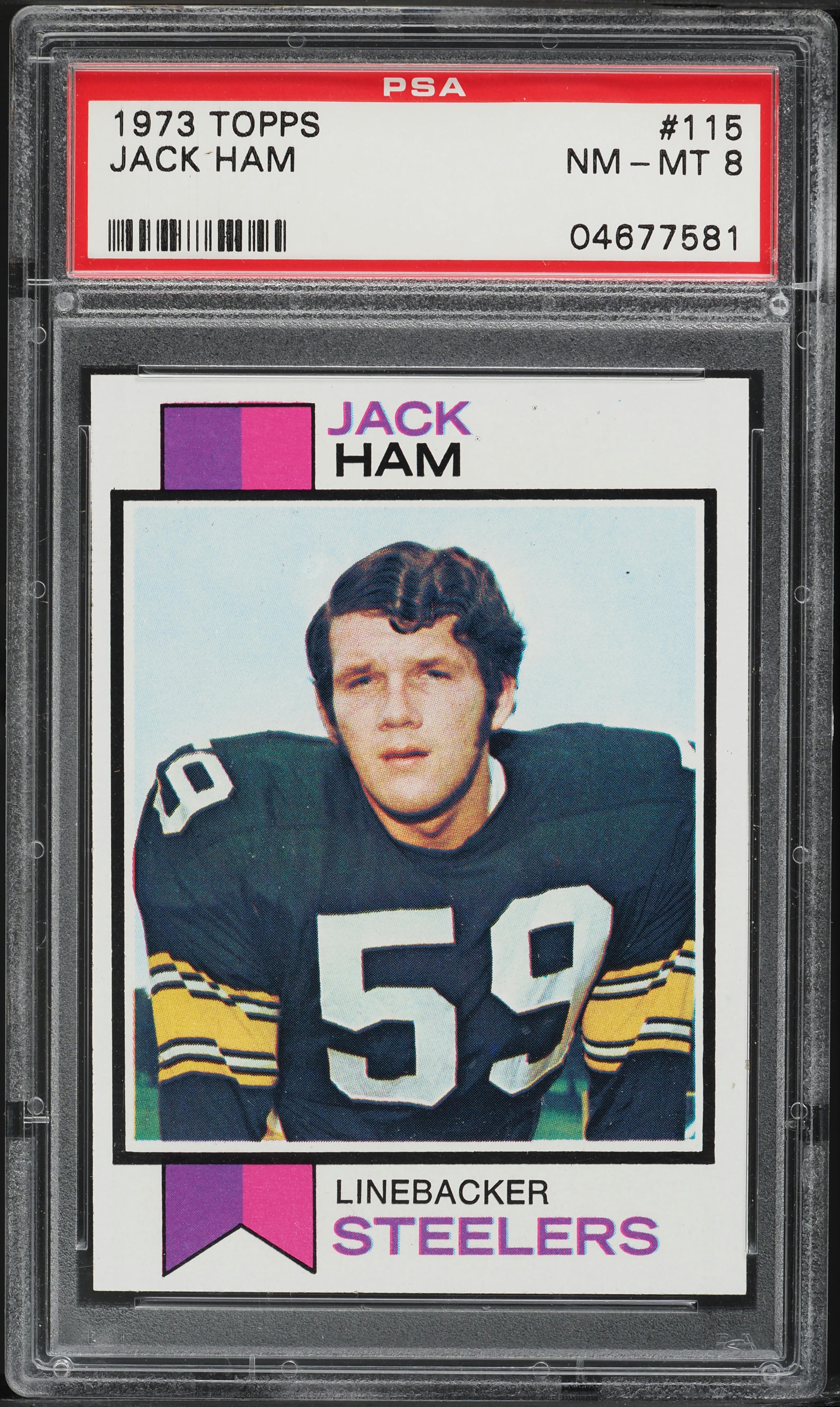 1973 Topps Football Jack Ham ROOKIE #115 PSA 8 NM-MT