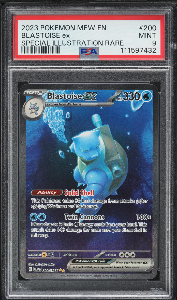 2023 Pokemon Scarlet & Violet 151 SIR Blastoise ex #200 PSA 9 MINT