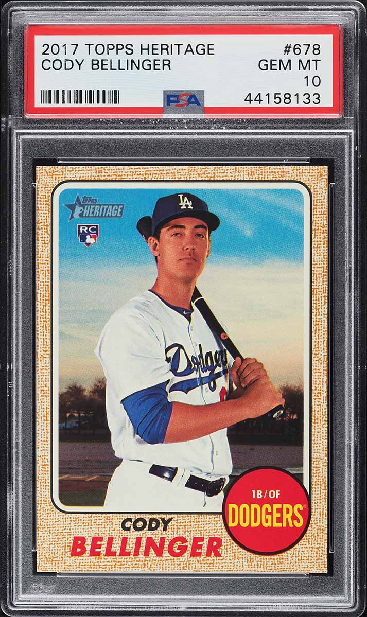2017 Topps Heritage Cody Bellinger ROOKIE #678 PSA 10 GEM MINT