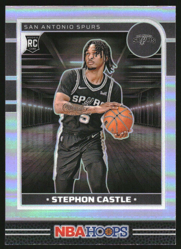 2024-25 Panini Hoops Silver Prizm Premium #234 Stephon Castle RC