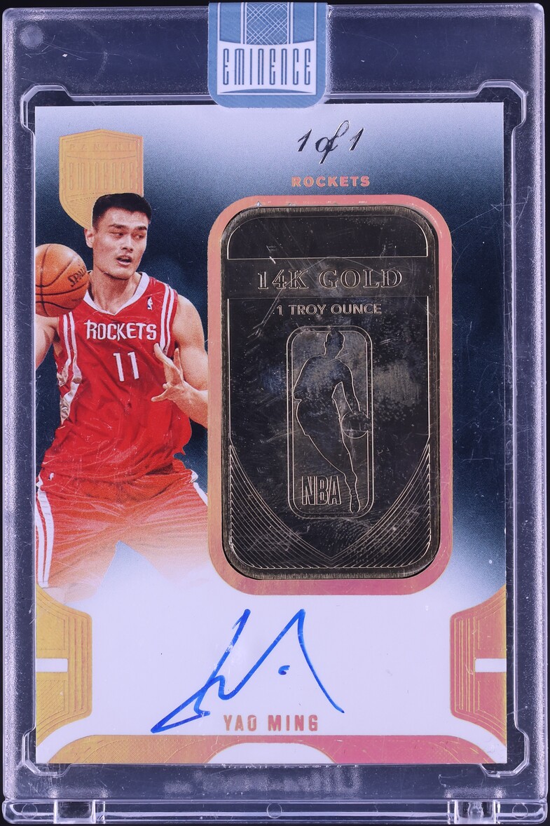 Yao Ming 2024 Panini Eminence #20 Thrilliant Signatures - Emerald
