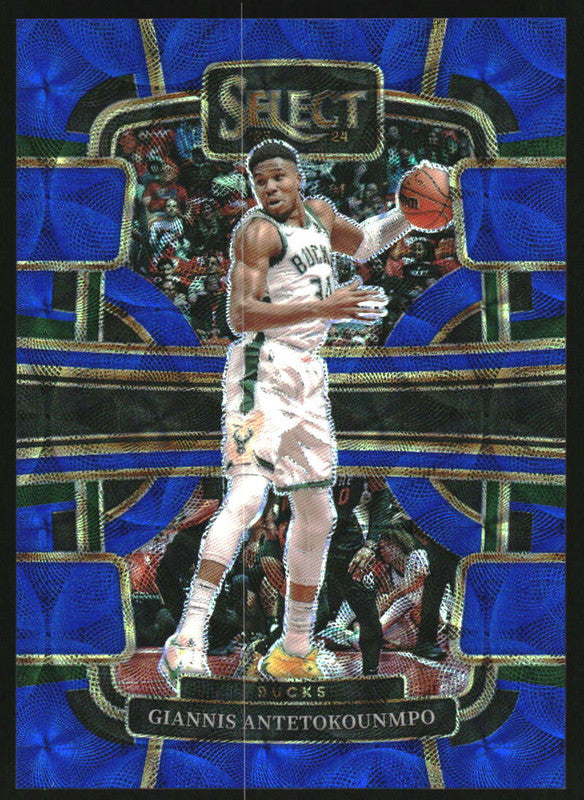 2023-24 Panini Select Blue Scope Prizms #60 Giannis Antetokounmpo Concourse /249