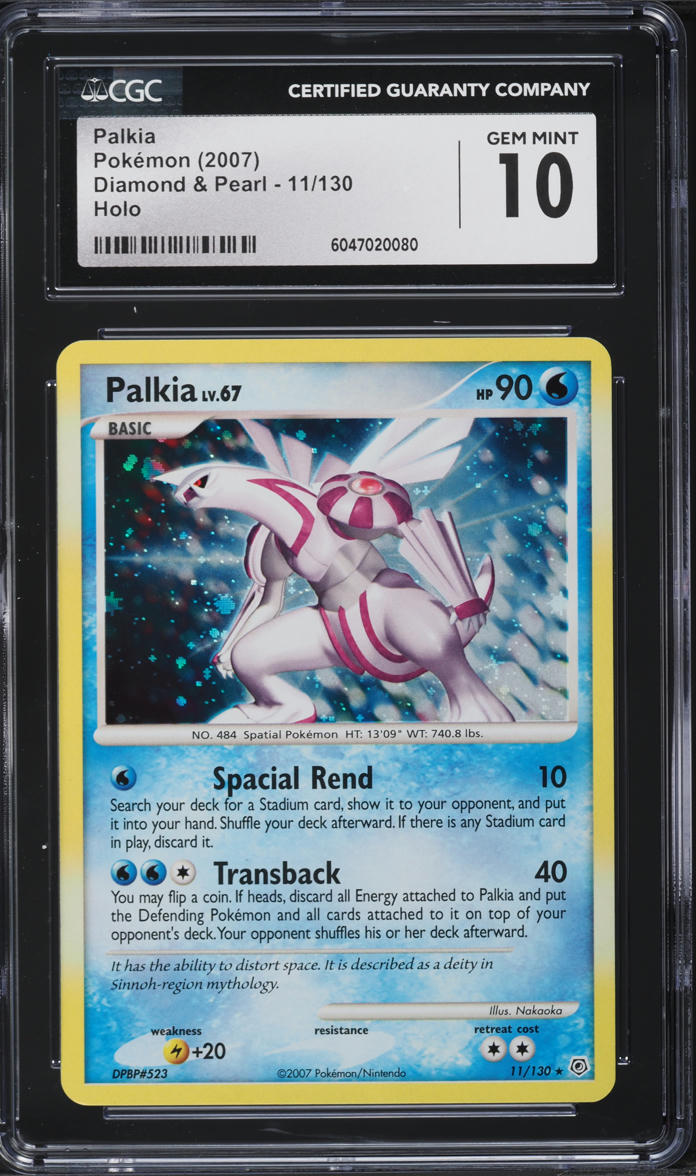2007 Pokemon Diamond & Pearl Holo Palkia #11 CGC 10 GEM MINT
