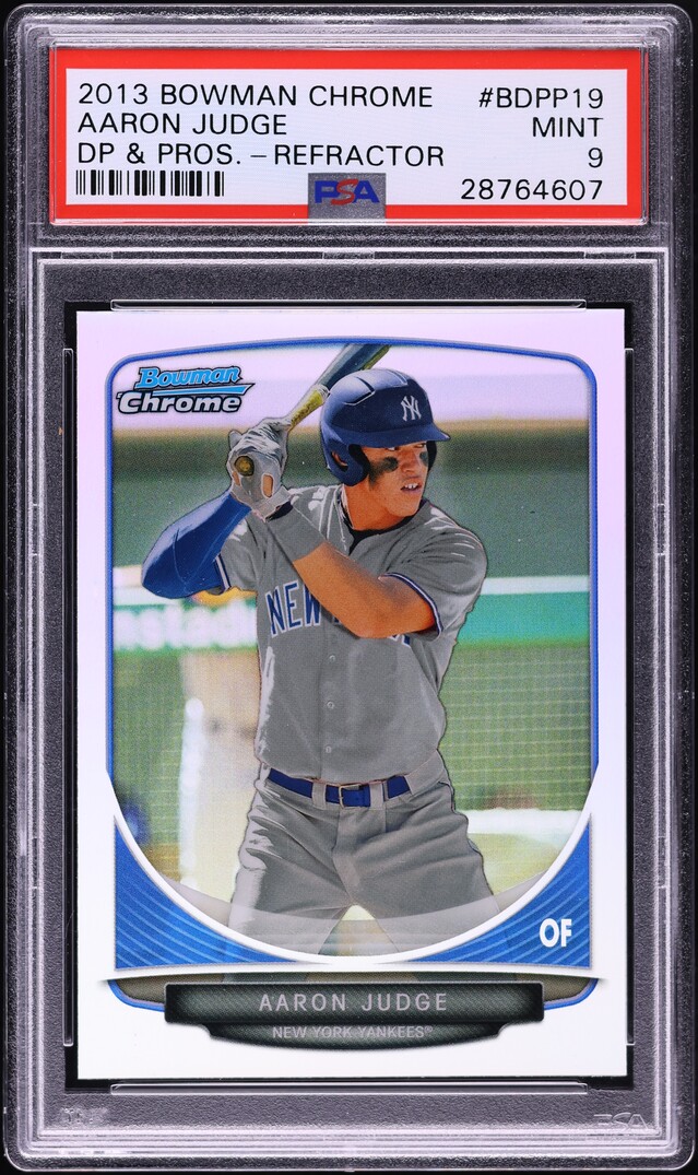 2013 Bowman Chrome Draft Refractor Aaron Judge PROSPECT #BDPP19 PSA 9 MINT