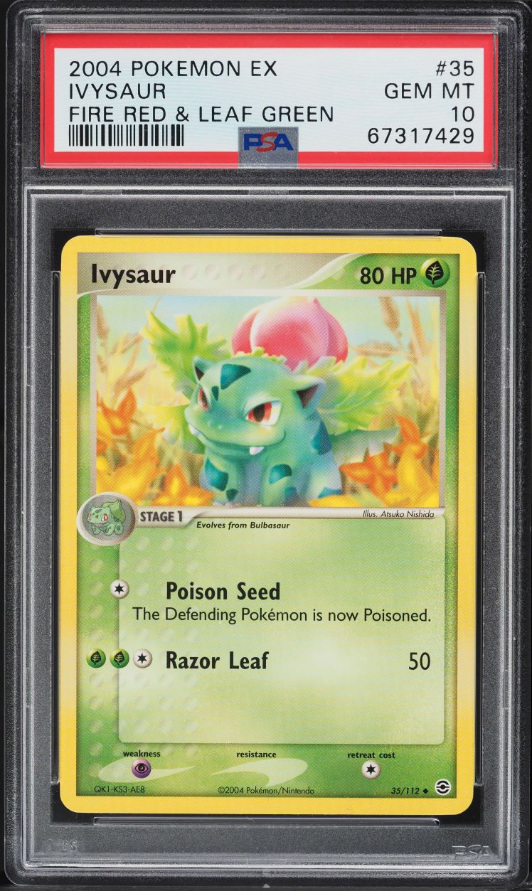 2004 Pokemon EX Fire Red Leaf Green Ivysaur #35 PSA 10 GEM MINT