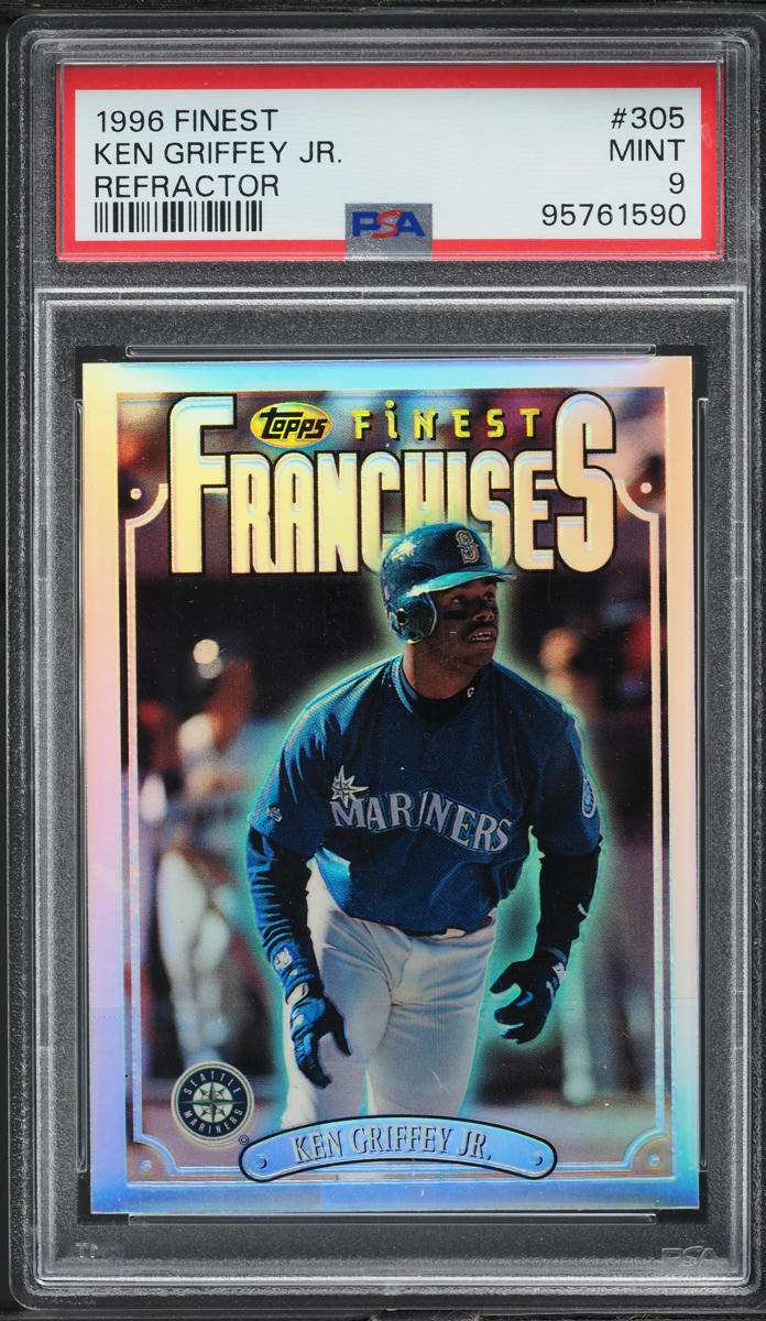 1996 Finest Refractor Ken Griffey Jr. #305 PSA 9 MINT