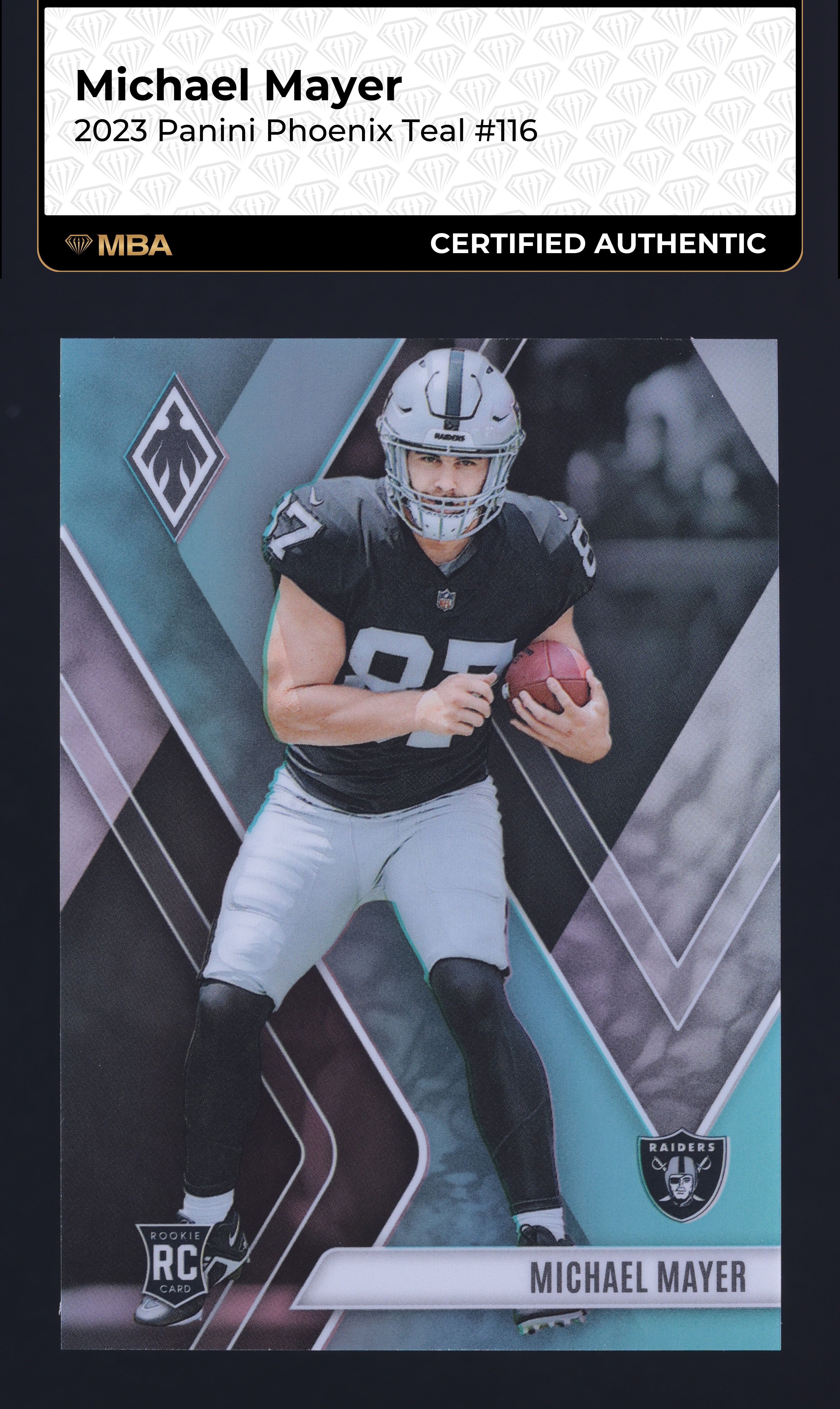 2023 Panini Phoenix Teal Michael Mayer ROOKIE /150 #116 MBA AUTH