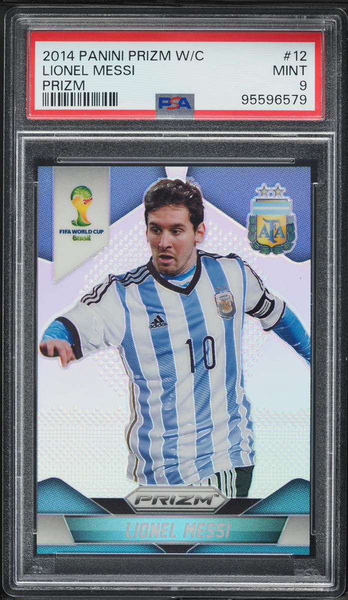 2014 Panini Prizm World Cup Silver Lionel Messi #12 PSA 9 MINT