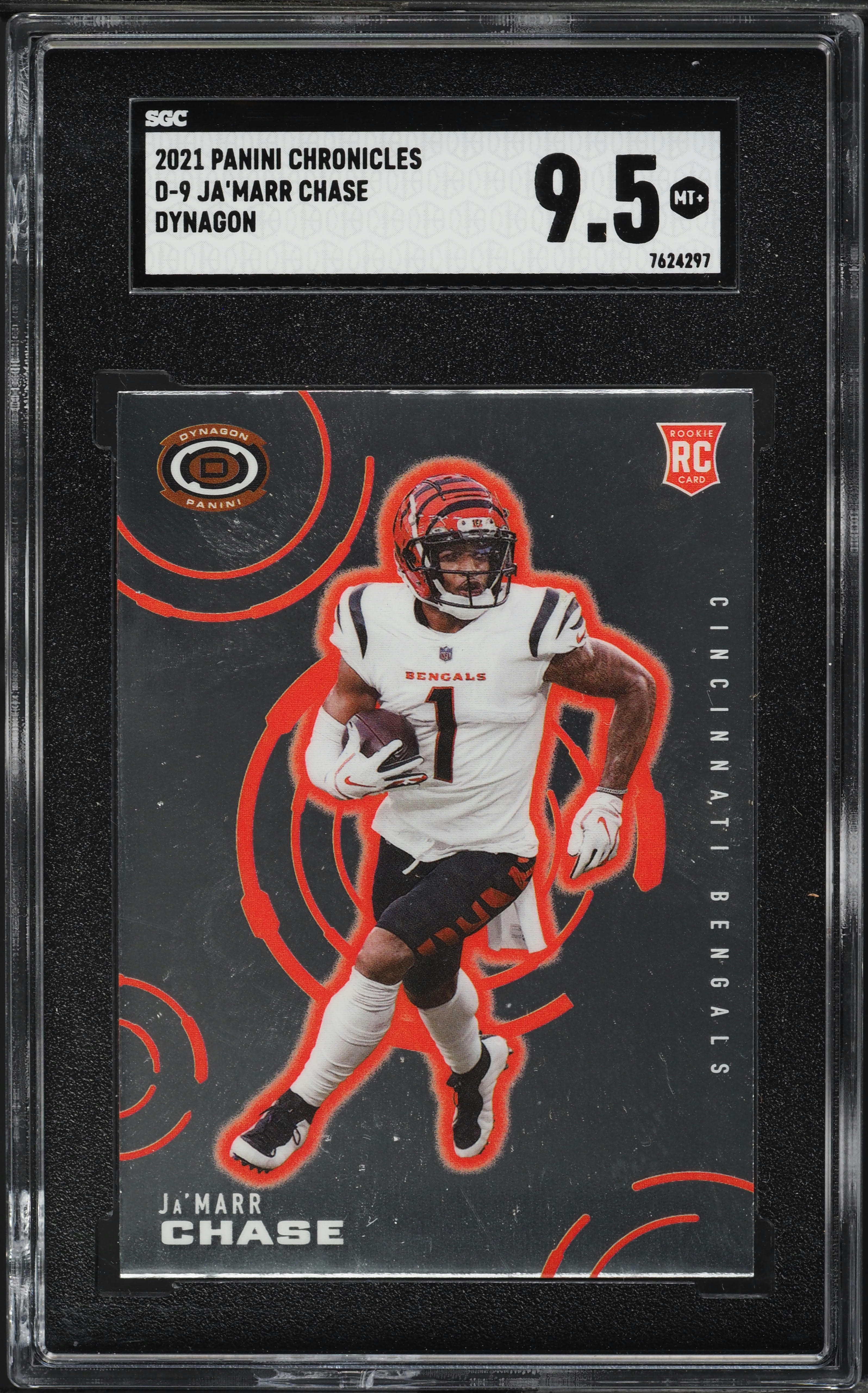 2021 Panini Chronicles Dynagon Ja'Marr Chase ROOKIE #D-9 SGC 9.5 MINT+