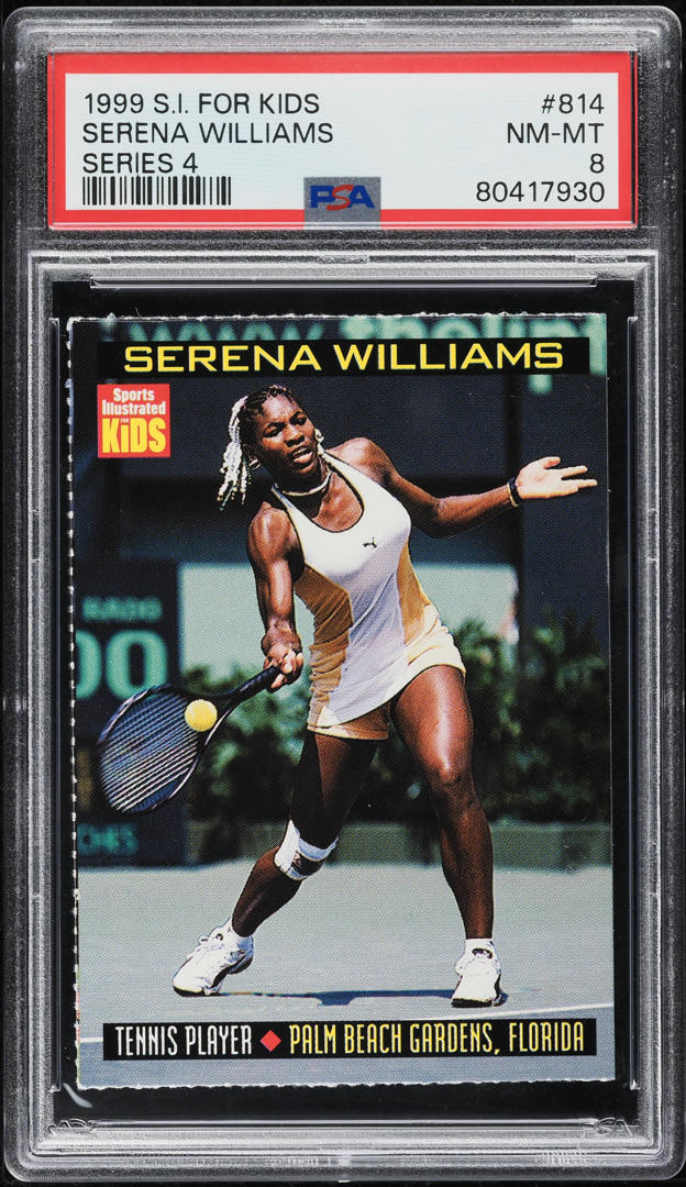 1999 Sports Illustrated For Kids Series 4 Serena Williams ROOKIE #814 PSA 8