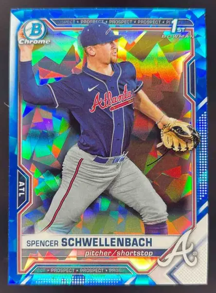 2021 Bowman Draft Sapphire Chrome #BDC-44 Spencer Schwellenbach