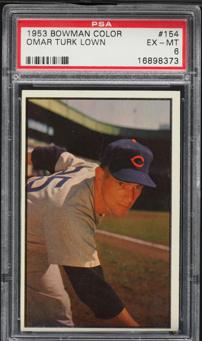 1953 Bowman Color Omar Turk Lown #154 PSA 6 EXMT