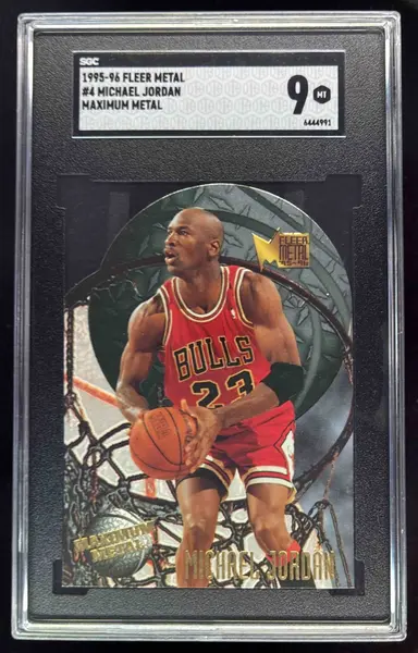 1995-96 Fleer Metal Maximum Metal #4 Michael Jordan SGC 9