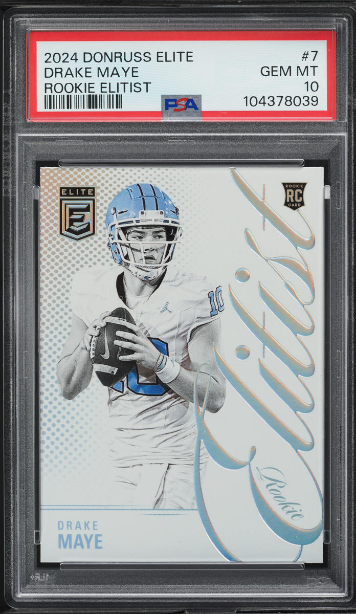 2024 Donruss Elite Elitist Drake Maye ROOKIE #7 PSA 10 GEM MINT