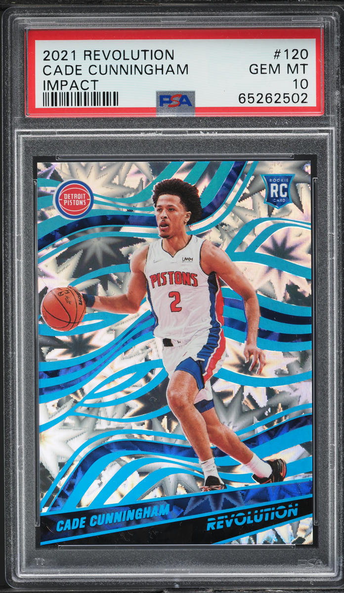 2021 Panini Revolution Impact Cade Cunningham ROOKIE /149 #120 PSA 10 GEM MINT