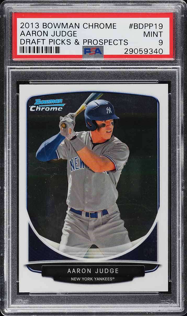 2013 Bowman Chrome Draft Picks Aaron Judge ROOKIE #BDPP19 PSA 9 MINT