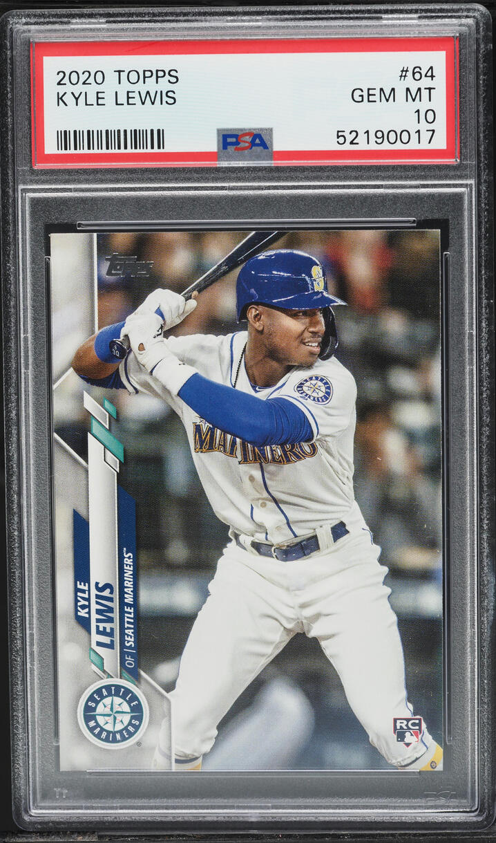 2020 Topps Kyle Lewis ROOKIE #64 PSA 10 GEM MINT