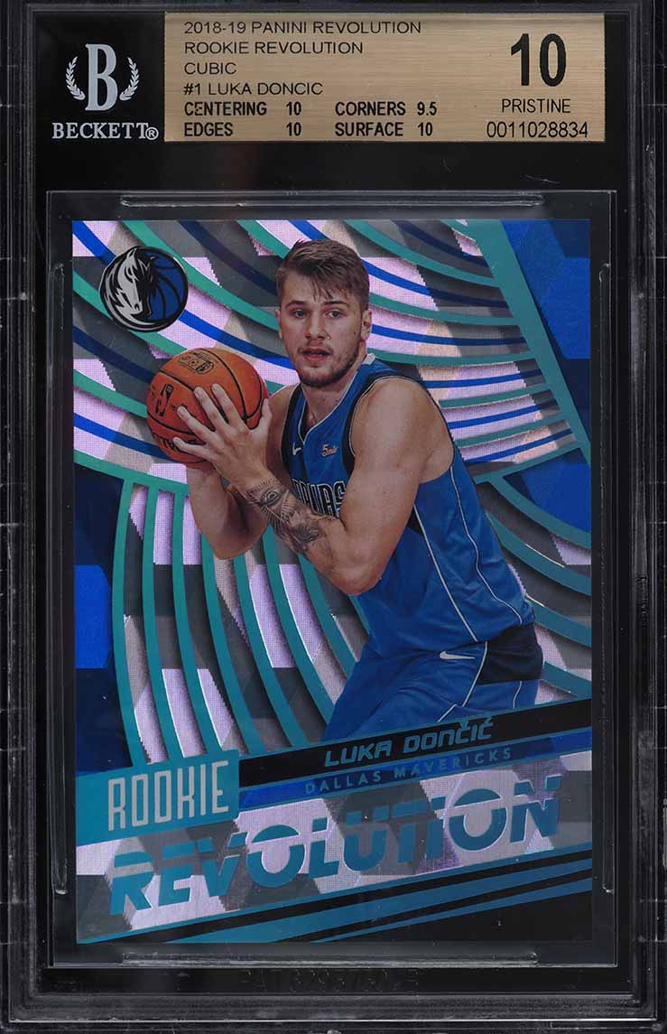 2018 Panini Revolution Cubic Luka Doncic ROOKIE /50 #1 BGS 10 PRISTINE