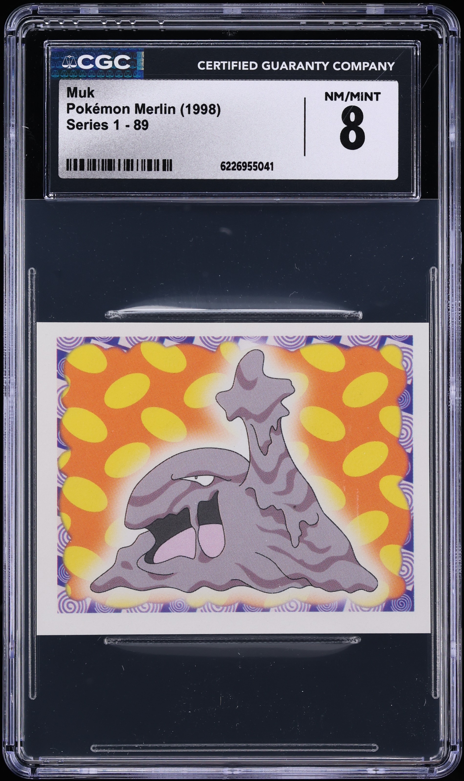 1998 Pokemon Merlin Series 1 Muk #89 CGC 8 NM-MT