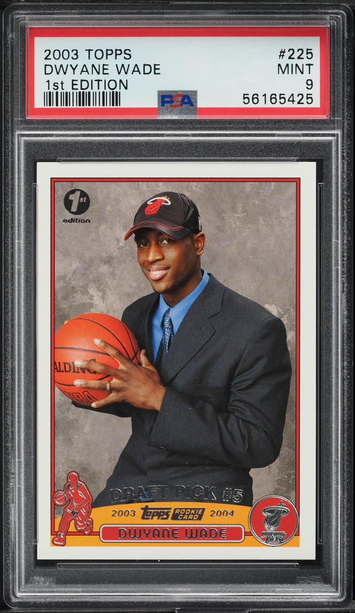 2003 Topps 1st Edition Dwyane Wade ROOKIE #225 PSA 9 MINT