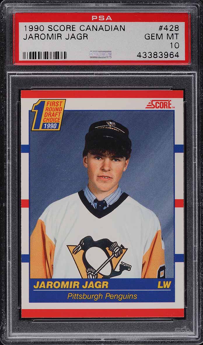 1990 Score Canadian Jaromir Jagr ROOKIE #428 PSA 10 GEM MINT
