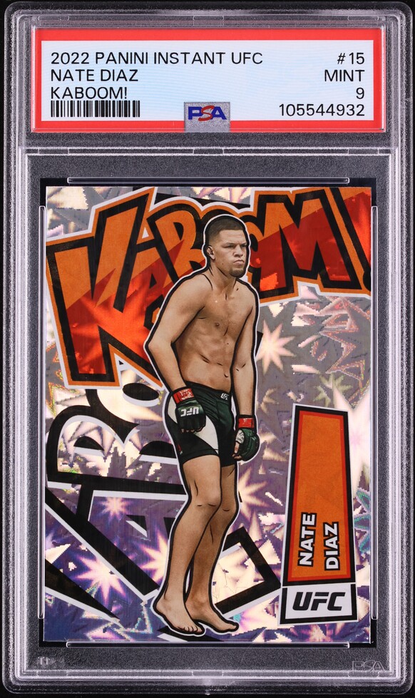 2022 Panini Instant UFC Kaboom! Nate Diaz #15 PSA 9 MINT