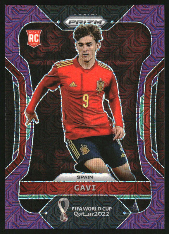 2022 Panini Prizm World Cup Purple Mojo #223 Gavi /49
