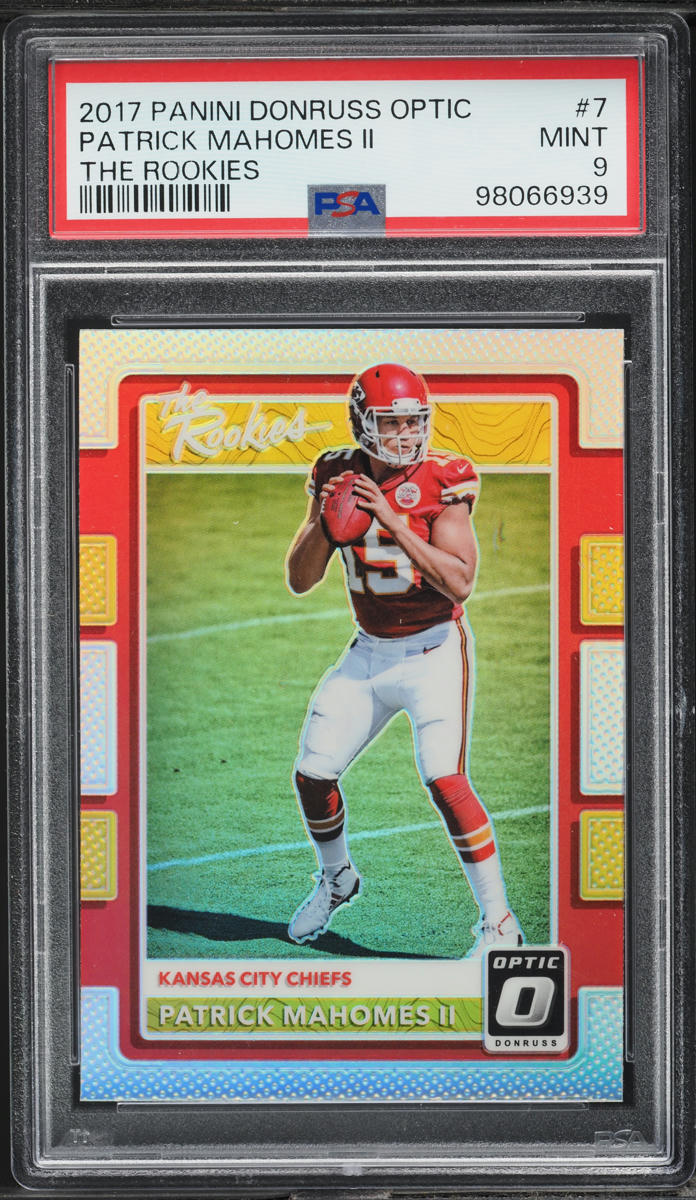 2017 Donruss Optic The Rookies Patrick Mahomes II ROOKIE #7 PSA 9 MINT