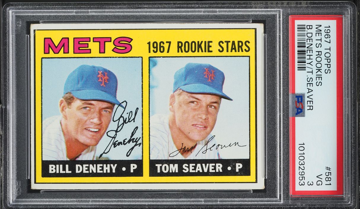 1967 Topps Tom Seaver ROOKIE #581 PSA 3 VG