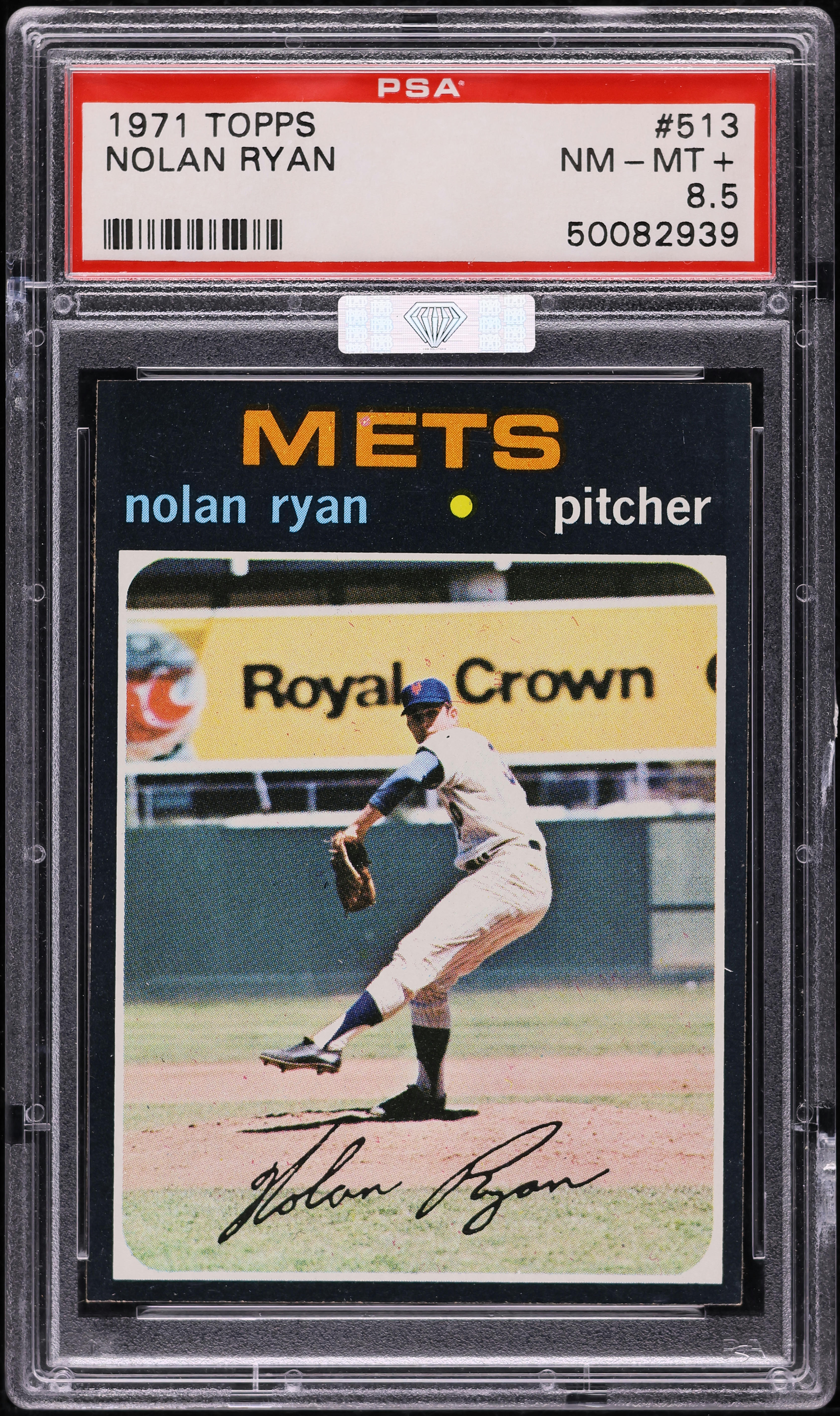 1971 Topps Nolan Ryan #513 MBA PSA 8.5 NM-MT+